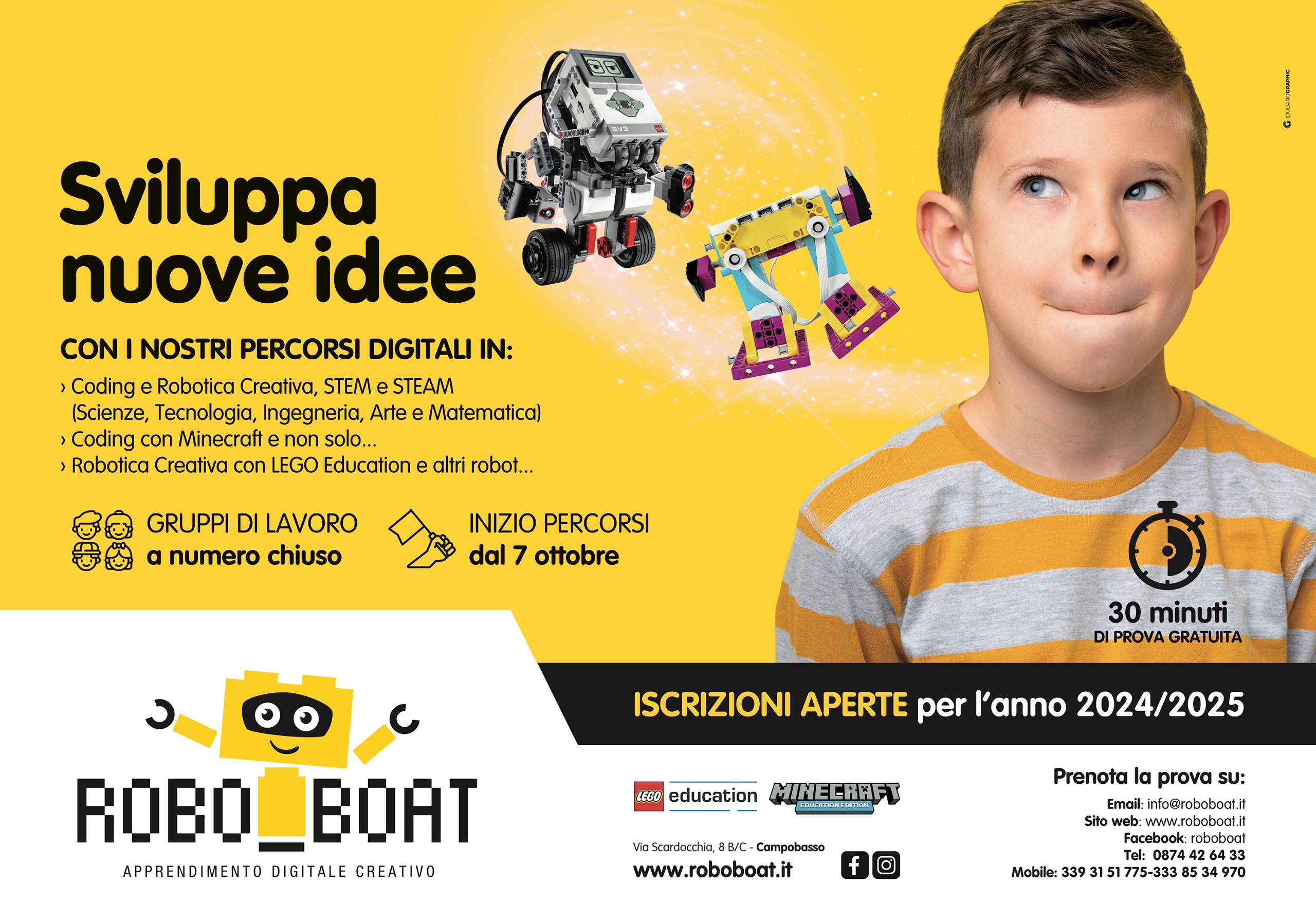 Sviluppa nuove idee con i nostri Laboratori!